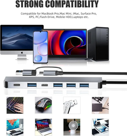 7 Port USB Hub