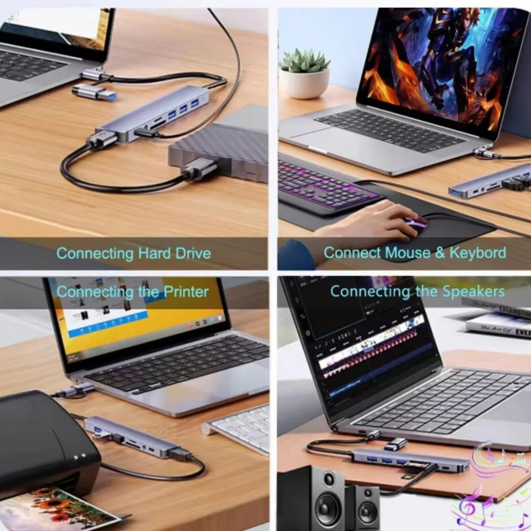 7 Port USB Hub